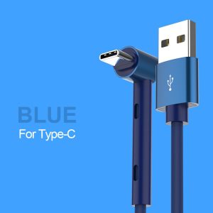 Alternative view of curved phone charging cable