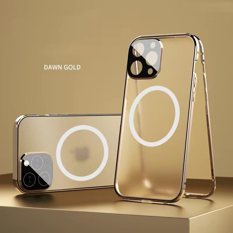 New Phone Case Magsafe Magnetic All-inclusive Double-sided Glass Anti-fall Shell – Bild 7