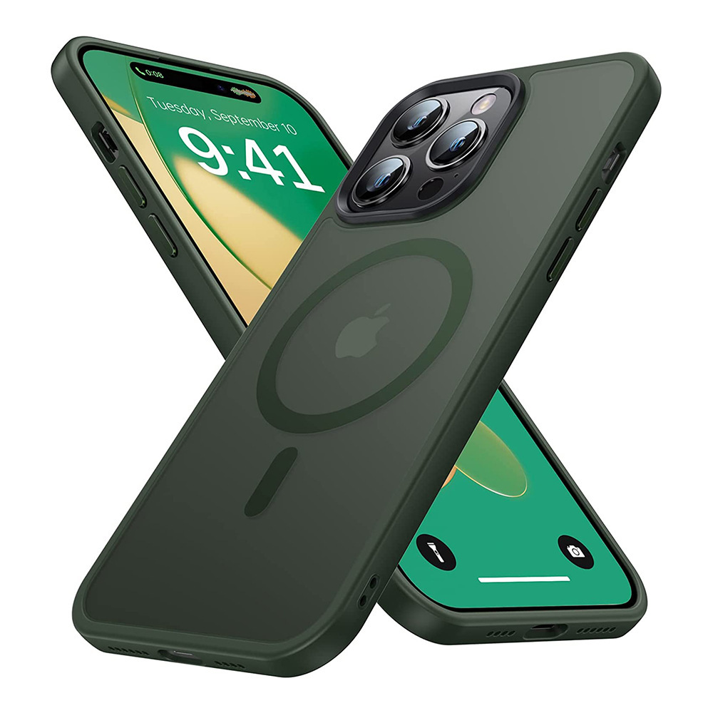 Phone Case Frosted Skin Feeling Inner Airbag Drop-resistant Applicable Iphone15pro Max Magnetic Protective Shell – Bild 9