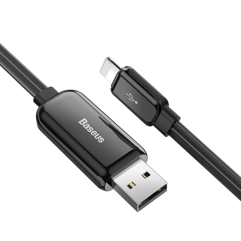 Compatible With , Compatible With , Baseus Flat Glowing 2.4A USB Cable For Xs Max 8 Plus 1M Fast Charging Sync Data Line LED USB Cable For SE 7 Cabo – Bild 5