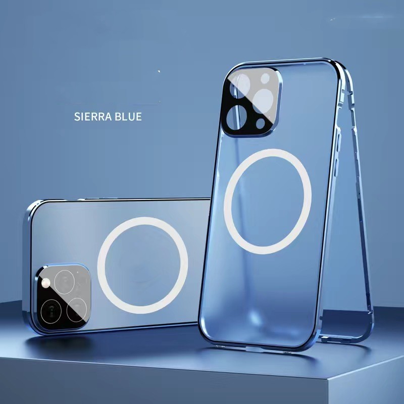 New Phone Case Magsafe Magnetic All-inclusive Double-sided Glass Anti-fall Shell – Bild 3