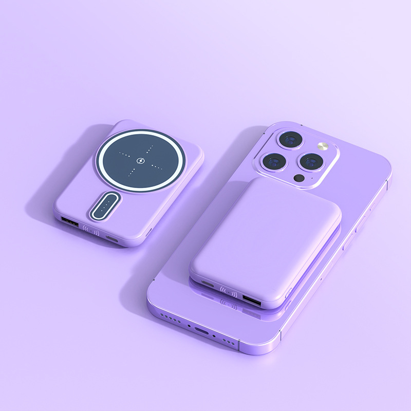 Magnetic Suction Charging Bank Wireless Charging Bank Mobile Power Supply – Bild 3