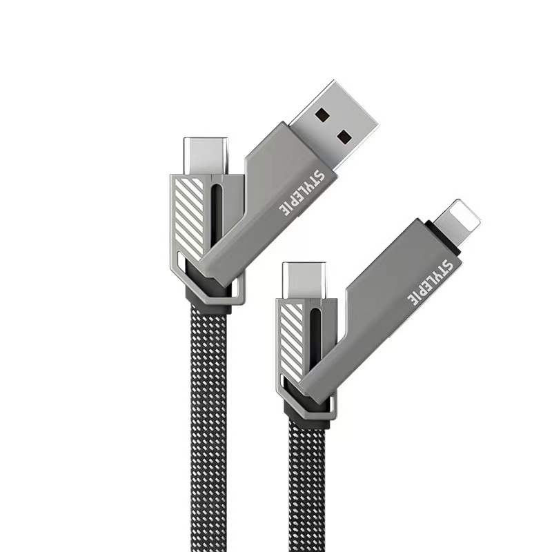 Four-in-one Fast Charge Data Cable Double-headed Tpyec Charging Cable – Bild 3